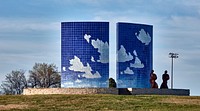                         The Blue Sky sculpture in Newton, Kansas's, Centennial Park                        