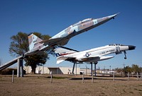                         These fighter jets are part of an "all-services" military memorial in Pratt, Kansas                        