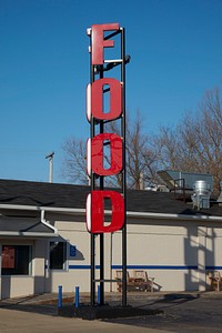                         If you're not sure what category the seafood for sale at the Flagship Fish Market in Benton Harbor, Michigan, falls under, this large sign outside will inform you                        