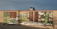                         Unusual mural in Socorro, a small city in central New Mexico                        