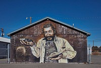                         Mural by Randy Ortiz Martinez depicting iconic local lowrider Noland Martinez in Española, a small city northwest of Santa Fe, New Mexico                        