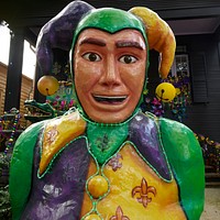                         A scene during a most unusual Carnival season, leading to what would normally have been the annual Mardi Gras (or "Fat Tuesday") celebration in New Orleans, Louisiana                        