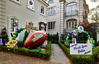                         A scene during a most unusual Carnival season, leading to what would normally have been the annual Mardi Gras (or "Fat Tuesday") celebration in New Orleans, Louisiana                        