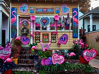                         A scene during a most unusual Carnival season, leading to what would normally have been the annual Mardi Gras (or "Fat Tuesday") celebration in New Orleans, Louisiana                        