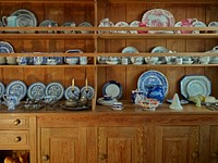                         Kitchen cupboard at the Oakley Plantation, constructed in 1815 at the Audubon Memorial State Park in Louisiana's West Feliciana Parish (Louisiana calls its counties "parishes") city of St. Francisville                        