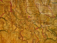                         A portion of John La Tourrette's historic (and giant) 1848 reference map of Louisiana showing land ownership and plantation boundaries                        