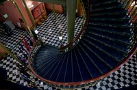                         Spiral staircase at Louisiana's Old State Capitol Building in Baton Rouge, which dates to 1852 and served as the seat of state government for 80 years                        