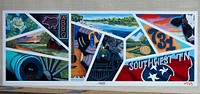                         Mural noting some of the local attractions in Jackson, a city in southwest Tennessee                        