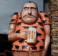                         It's not immediately clear how this glum character would attract visitors to an establishment, or to the town, in Gatlinburg, a small city in southeast Tennessee known as the gateway to the adjacent Smoky Mountains National Park                        