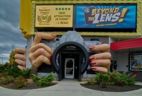                         Entrance to Beyond the Lens, a "techno-tainment" attraction in Pigeon Forge, a onetime sedate farming community turned quirky entertainment mecca in eastern Tennessee                        