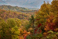                         Autumn splendor in the Tennessee portion of Great Smoky Mountains National Park, the most-visited national park in the United States                        
