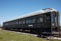                         A vintage rail passenger car outside the Railroad Museum and Park in Moberly, Missouri                        