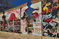                         A portion of the Berlin Wall, preserved at Westminster College in Fulton, Missouri, a private, Presbyterian Church-affiliated college that was the site a famous visit in 1946 by former British Prime Minister Winston Churchill, who delivered his famous "Sinews of Peace" speech warning that an "iron curtain" was descending upon the European continent                        