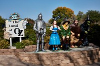                         Depictions of characters from the legendary movie "The Wizard of Oz" at Storybook Land, a family attraction in Aberdeen, a small city in northeast South Dakota that was founded by a railroad executive whose boss was born in Aberdeen, Scotland                        