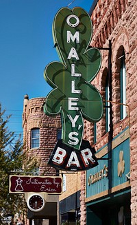                         O'Malley's Bar in Yankton, a small city on the Missouri River and the Nebraska border in the southeast corner of South Dakota                        