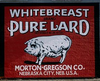                         One of seven downtown Nebraska City, Nebraska, murals, painted in the style by artist Kent Schwartz in the nostalgic style of historical advertising promotions used by local businesses in eras gone by                        