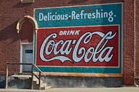                         A re-created vintage Coca-Cola sign in downtown Nebraska City, Nebraska                        