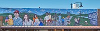                         A civic mural in Wood River, a small town just west of Grand Island, Nebraska                        