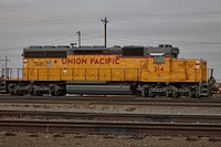                         Switch engines at the Bailey Yards, as of 2022 the world's largest train classification yard, of the Union Pacific Railroad in North Platte in southwest Nebraska                        