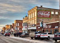                         A downtown block in Devils Lake, North Dakota                        