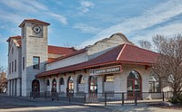                         The historic (1901) Northern Pacific Railroad Depot in Bismarck, the capital city of North Dakota, which ceased operations in 1979, is now restored and serves, in part, as a local brewery                        