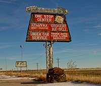                         A onetime one-shop service station and deli that is now a no-stop location outside the town of Minatare, near Scottsbluff in southwest Nebraska                        