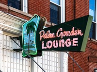                         Neon sign for the Palm Garden Lounge in Kearney, a city in south-central Nebraska                        