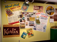                         A soft-drink exhibit, including a drink box advertising Kool-Aid, a flavored soft-drink powder in the Hastings Museum in Hastings, a city in south-central Nebraska                        