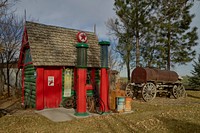                         A vintage Texaco gas station at Dobby's Frontier Town outside Alliance in northwest Nebraska                        