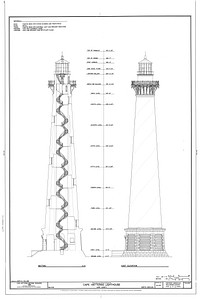 Cape Hatteras Lighthouse, Point of Cape Hatteras, access road from Route 12 (46379 Lighthouse Road), Buxton, Dare County, NC