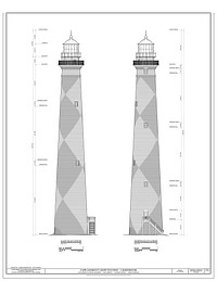 Cape Lookout Light Station, Lighthouse, Cape Lookout, Carteret County, NC