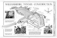 Colonial Parkway, Williamsburg Tunnel, .3 mile south of C&O Railroad underpass, Yorktown, York County, VA