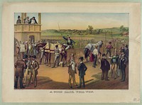 A good race, well won, Currier & Ives.