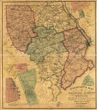 Martenet's Map of Harford County, Maryland : shore lines and tide water from U.S. Coast Survey, the county from actual surveys, Baltimore : Simon J. Martenet, 1878.