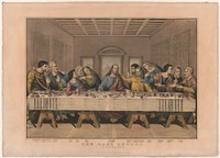 The last supper. La ultima sena, Currier & Ives.