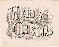 Merry Christmas, Currier & Ives.