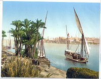 [Sailboat on the Nile, Cairo, Egypt], [between ca. 1890 and ca. 1900]