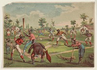 Baseball on Blackville Common, c1883 May 28.