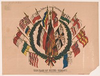 The flags of United Germany, c1870 Sept. 23.