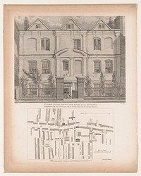 St. John's house, Hoxton with a plan of its environs