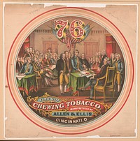 76 fine cut chewing tobacco. Manufactured by Allen & Ellis