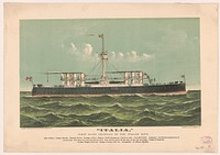 "Italia," first class ironclad of the Italian Navy