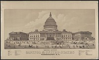 Capitol of the United States Washington, D.C., Buffalo : The Courier Lith. Co., c1882.