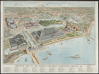 Bird's-eye view of the World's Columbian Exposition, Chicago, 1893, Chicago : Rand, McNally & Co., c1893.