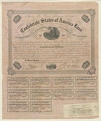 Confederate States of America loan - seven per cent, February 20th 1863 - authorized by the Act of Congress C.S.A. of February 20th 1863, Richmond, Va. : Archer & Daly, [1863]