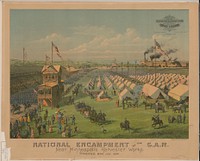 National encampment of the G.A.R., near Minneapolis Harvester Works., Minneapolis, Minn. July, 1884