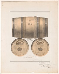 J.H. Cutter old bourbon. J.H. Cutter pure old rye