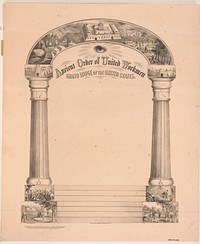 Ancient order of united workmen. Grand lodge of the United States / lith. of F. Heppenheimer & Co., 22 & 24 N. W. St., N.Y.