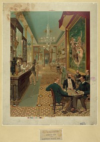 H.A. Thomas & Wylie's interior view of the Hoffman House bar