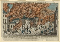 Representation du feu terrible a Nouvelle Yorck